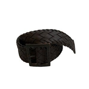 Guess Brown Braided Belt Women’s Adjustable Boho Y2K Woven Lightweight